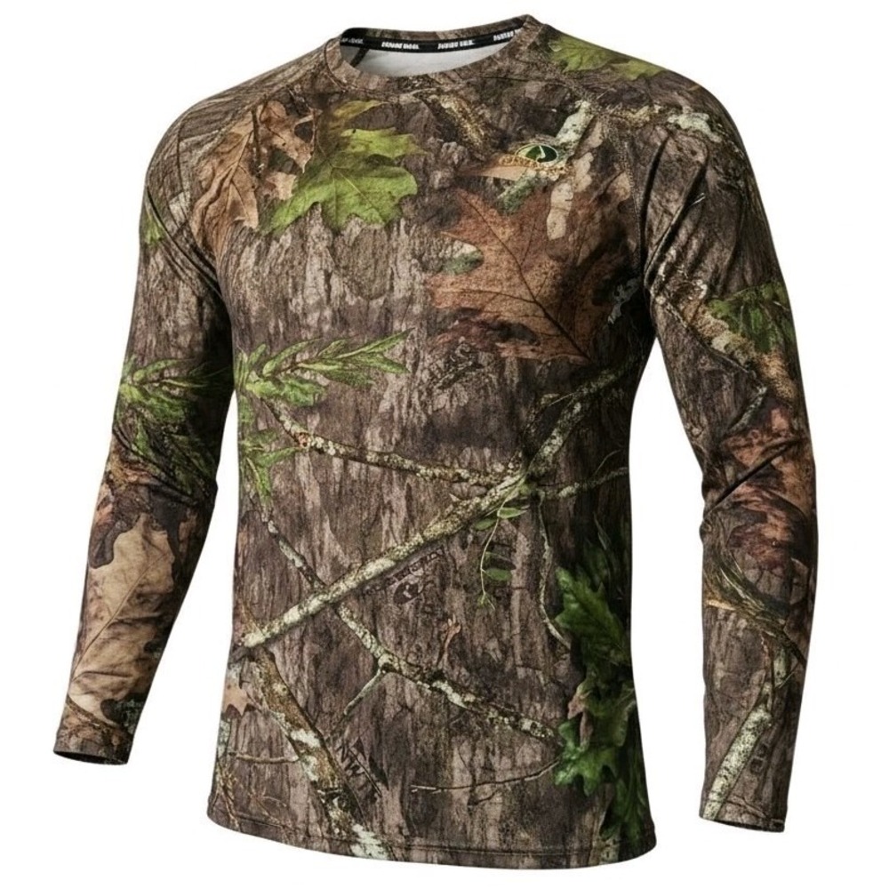 Mossy Oak Camo Long‎ Sleeve Shirt Men's L 42-44 Stretch Hunting Outdoors real